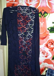 Stylish Navy &amp; Yellow Kurta Set