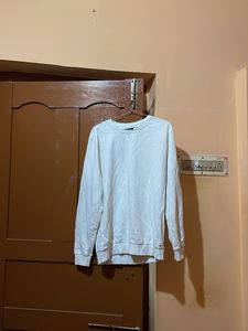 Classic White Crewneck Sweatshirt