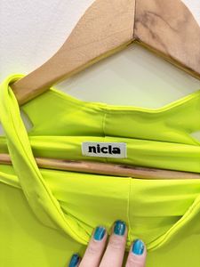 Neon Green Flare Leggings
