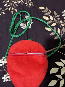 Cute Strawberry Pouch Bag