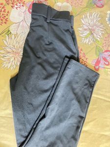 Black Straight Leg Trousers