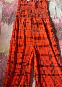 Chic Plaid Jumpsuit