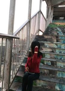 Charming Red Cardigan with detachable Fur Collar