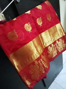 Beautiful Red &amp; Gold Saree