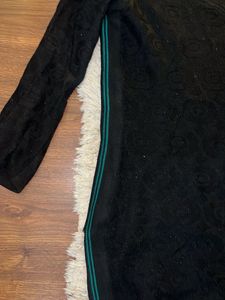Warm Black Long Sleeve Kurta