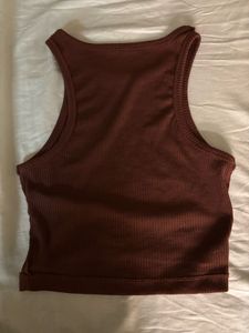 Ribbed Racerback Crop Top