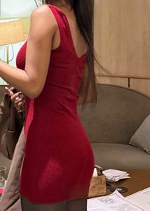 Chic Red/bloody red V-Neck Bodycon Dress