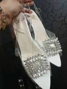 Sparkling Crystal Embellished Heels