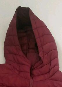 Maroon Puffer Coat