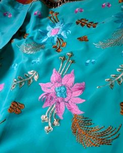 Blue Saree