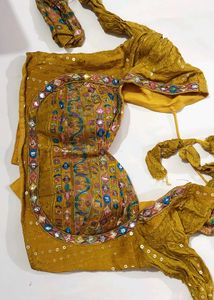 Embellished Mustard Yellow Blouse