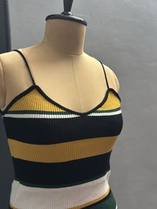 Striped Knit Cami Top