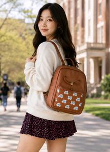 Cute Cloud Pattern Backpack