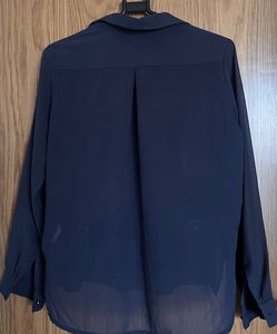 Navy Blue Long Sleeve Shirt