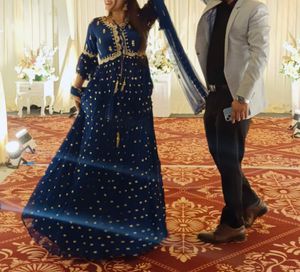 Royal Blue Embellished Kurta