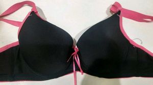 Hot Pink &amp;Black Bra (Unused)
