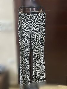 Zebra Print Flare Pants
