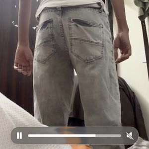 Men's Grey Wash Jeans