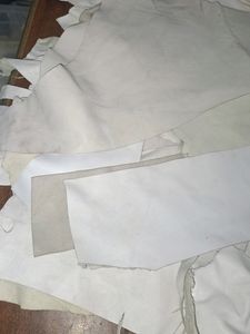 White Colour Genuine Leather