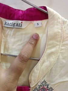 Karigari Ethnic yellow 3 Piece Kurta Set