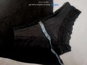 Black Lace Trimmed Cami Dress