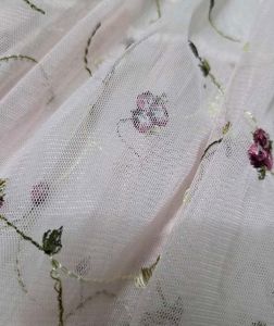 Pastel Pink Floral Sheer Ruffle Top | Cute Aesthet