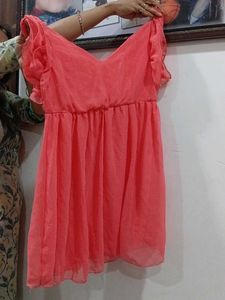 Coral Party Dress
