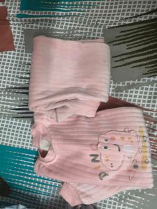 Adorable Pink Dino Fleece Cord set for 5-7 years