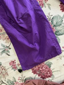 Purple Cargo Style Pants