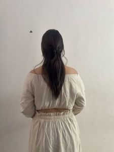 Off-Shoulder Midi Dress