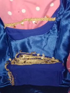 Blue kurti &amp; dupatta bottom