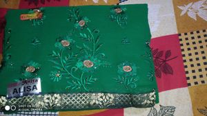 Green Color New Sarees