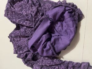 Elegant Purple Lace top