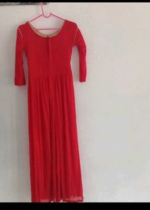 Stunning Red &amp; Gold Ethnic Gown