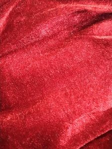 Elegant Red Velvet Dress