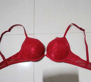 Sensual Red lace push up Bra