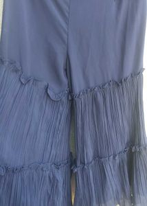 Embroidered Navy Blue garara set heavy