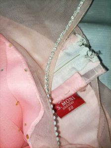 pink gown