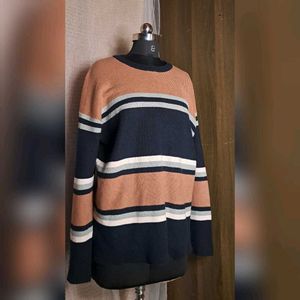 Striped Knit Pullover