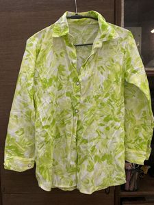 Green Floral Print Shirt