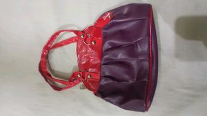 Chic Red &amp; Purple mini Handbag