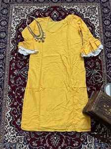 Elegant Yellow Kurta Set -Sharara with Dupatta