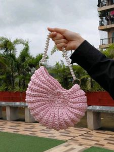 Handmade Crochet round Shell Bag
