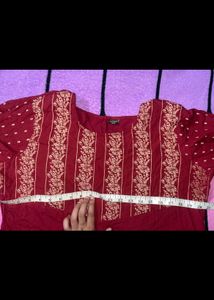 Trendy Meroon Kurta ♥️