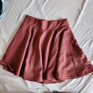Chic Flared Skirt - pink