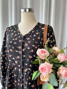 Chic Floral Print Midi Dress