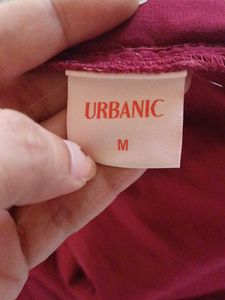 Maroon Satin Twist Front Cutout Dress