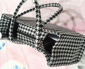 Classic Houndstooth Tote Bag