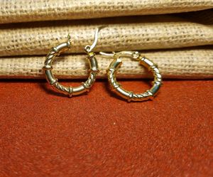 Anti tarnish Gold Tone Hoop Earrings