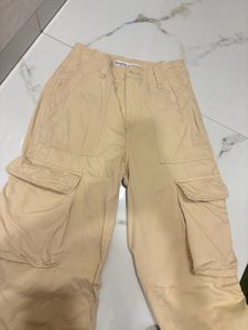 Beige Cargo Pants